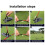 Swing Alignment Stick Holder  Swing Alignment Rod Practice Plate Trainer Angle Adjustment Swing Correction Aid 6