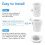 2 Pcs Pool Umbrella Pole Stabilizer Insert Sleeve Adapter, Fit 1.5" - 1.35" Umbrella Pole, for Patio Deck Shelf 10