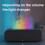 7-Color Light Simulation Flame Aromatherapy Machine Remote Control Timing Silent Humidification Home Perfume Diffuser,B 7