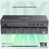 KCEVE KVM  4 Dator 2 Bildskärmar  USB 3.0 KVM Switcher Stöder 4K@60Hz DP Port KVM  EU PLUG 5