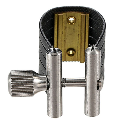 Abrazadera de Cuero Compacta para Saxofón Alto.