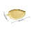 Serviertablett aus Edelstahl in Goldblattform 2