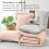 Queen Comforter Set Reversible Dusty Pink 7-Piece 4