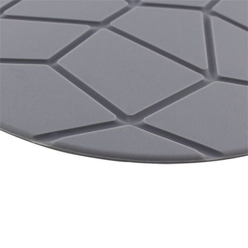 Silikon-Platzset, rund, grau, 17,8 cm 2