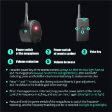 Drone Speaker Megaphone Loudspeaker 2000m Control Distance for 2/Air 2 / Phantom / FPV Drone Accessories