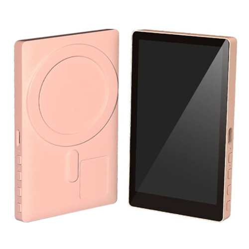 Assistente per Selfie con Schermo Magnetico Wireless, Schermo Diviso per Selfie, Assistente per Selfie All'Aperto, Rosa 1