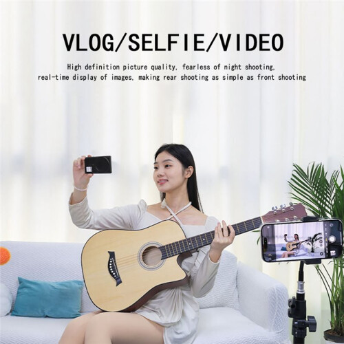 Assistente per Selfie con Schermo Magnetico Wireless, Schermo Diviso per Selfie, Assistente per Selfie All'Aperto, Rosa 2