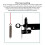 2PCS Archery Tuning Level PE Iron Third Axis Bow String Bubble Level Kit 10