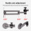 Projector Wall Mount Bracket Multi‑Angle Adjustable Foldable Aluminum Alloy Wall Support, Universal Projector Stand 2