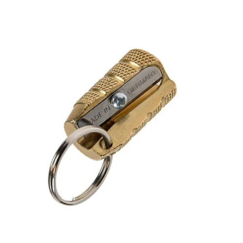Mobius & Ruppert (M+R) Single-Hole Brass Bullet Sharpener with Keychain Hole 1