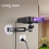 Projector Wall Mount Bracket Multi‑Angle Adjustable Foldable Aluminum Alloy Wall Support, Universal Projector Stand 5