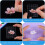 7 Pcs Acrylic Stamp Block Set, Smll Clear Stamping Tools with Grid Lines Assorted Sizes for Scrapbooking, Card Making 2