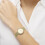 Radley RADLEY Gold Plated 27mm Stone Set Mesh Watch 3