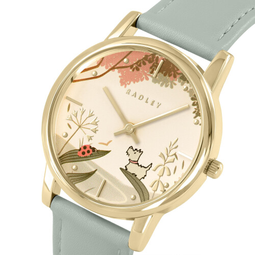 Radley RADLEY Gold Plated 35mm Artichoke Leather Strap 1