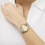 Radley RADLEY Gold Plated 35mm Artichoke Leather Strap 3