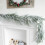 Flocked Christmas Pine Garland 180 cm 5