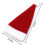 Mini Red Santa Hats, Velvet, 30 pcs 2