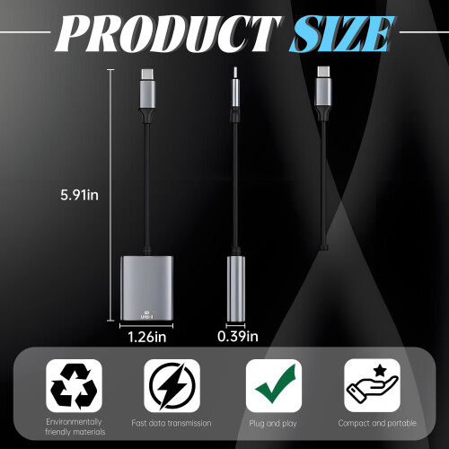 Leitor de cartão SD USB-C, leitor OTG de alta velocidade compatível com Windows, macOS, Linux e dispositivos móveis. 1
