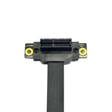 PCIe3.0 X1 to X1 Riser Cable Dual 90 Degree Right Angle Extension 8Gbps PCI Express 1X Riser Card Data Transmission 15cm
