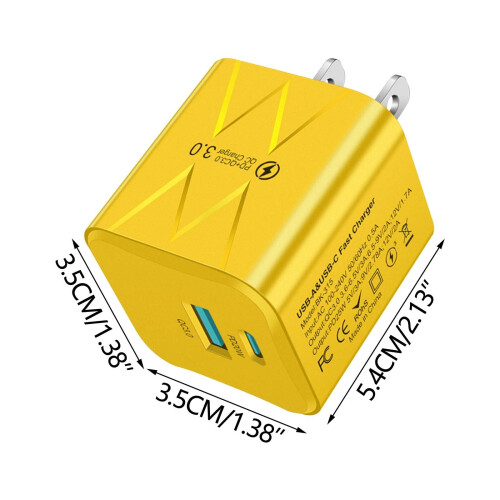 Φορτιστής τοίχου Lzobxe USB C Charger Block25W, Γρήγορη φόρτιση για όλα τα τηλέφωνα 2