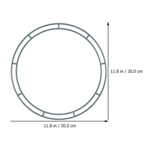 Homoyoyo1Pcs Μεταλλική Στρογγυλή Φόρμα Στεφανιού για Χριστουγεννιάτικη Διακόσμηση 1