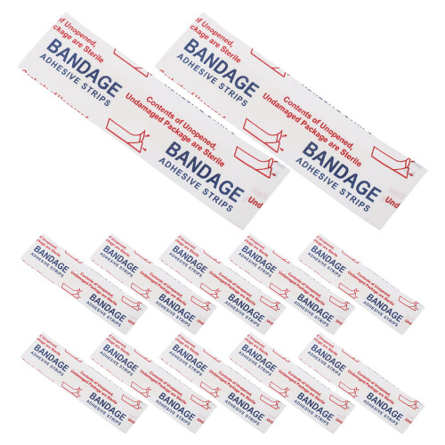 150Pcs Breathable Stretchable White Bandage Strips for Wound Closure
