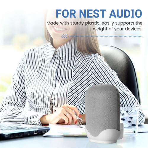 for  Audio Bracket for  Nest Audio Bracket Wall Bracket Desktop Bracket-White 1
