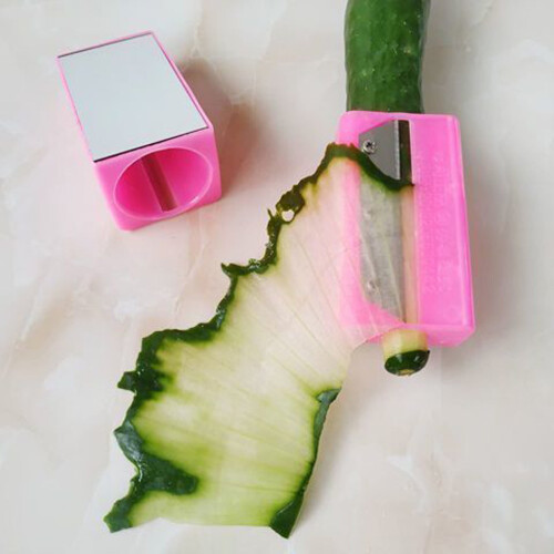 Plastic Vegetable Peeler Pink Simple Construction1Pcs Kitchen Gadgets， Handheld Rust Resistant Peeler Robust and Durable Durable 2