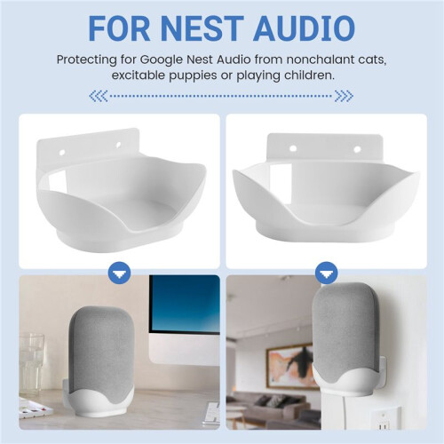 for  Audio Bracket for  Nest Audio Bracket Wall Bracket Desktop Bracket-White