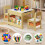 Kids Table and Chair Set Retro 3-Piece 3