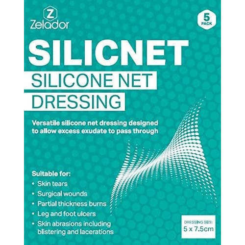 Silicnet Silicone Net Dressing Non-Adherent, Flexible, and Breathable 1