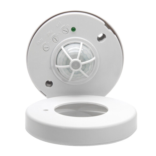Motion Sensor,3 Detectors 360 Degree Ceiling PIR Movement Sensor Light  110-240V for Bathroom