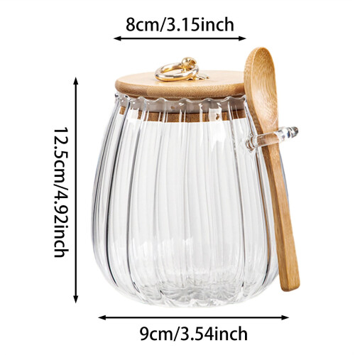 Luftdichte Glas-Kaffeedose mit Blütenblattmuster, 700 ml 1