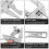 Aluminum Adjustable Wrench with Reversible Jaw 3