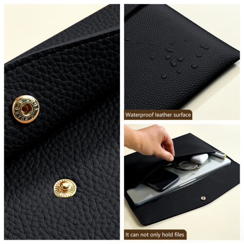 Waterproof Leather Document Bag Multi-Color 1 1