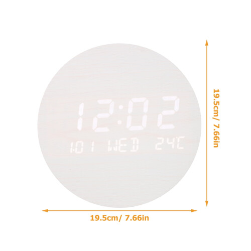1Pack White Electric Clock With Long Battery Life For Bedroom Use 1