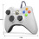 Controller per PC, controller cablato compatibile con Xbox 360 e Slim/PC Windows 10/8/7, joystick migliorato, Double Shock | Enhanced (bianco) 2