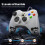 Controller per PC, controller cablato compatibile con Xbox 360 e Slim/PC Windows 10/8/7, joystick migliorato, Double Shock | Enhanced (bianco) 3