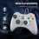 Controller per PC, controller cablato compatibile con Xbox 360 e Slim/PC Windows 10/8/7, joystick migliorato, Double Shock | Enhanced (bianco) 4