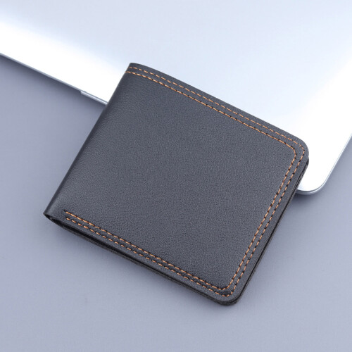 Πορτοφόλι Bifold για άνδρες RFID Blocking Slim Minimalist Casual Πορτοφόλι Δερμάτινη Θήκη 1