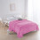 Flannel Throw Blanket Luxury Ultra Plush Pink King Size 4