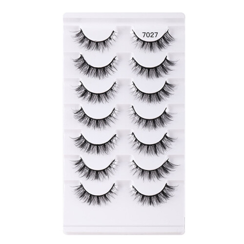 1 κουτί ψεύτικες βλεφαρίδες, λεπτές, φυσικές μπούκλες, απαλές ψεύτικες βλεφαρίδες 1