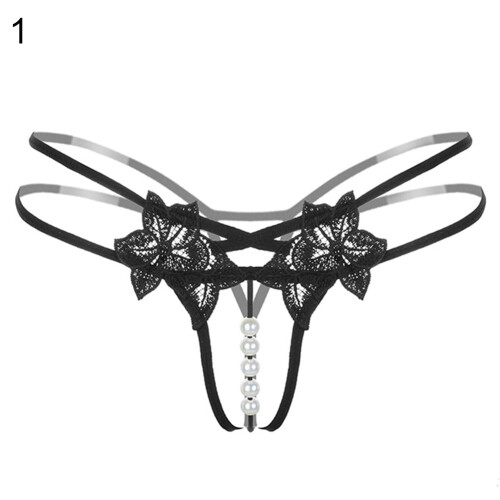 HEVIRGO Σέξι G-String με Λουλούδια και Δαντέλα, Στρινγκ με Τιράντες και Απομίμηση 1