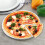 Pizza Baking Pan Oven Aluminum Pizza Plate Silver for Baking 1Pack 6