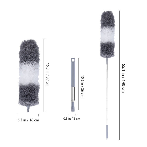 Dusting Duster Microfiber Cleanser Extension Rod Sweep Household Cleaning Tool Ceiling Fan 2