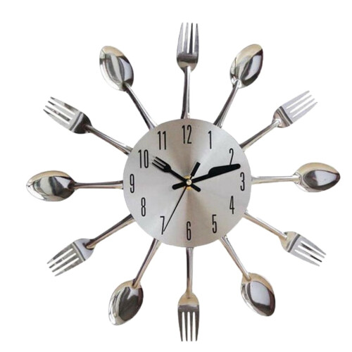 Kitchen Wall Clock Wall Wall Sticker room and home Decoration White 2