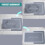 GEEZY GEEZY Non Slip Bathroom Mat Machine Washable Rubber Backed Shower Rug Bathroom Matt 9