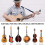 1-pack/2-pack gitarrstämapparat med klämma för digital elektronisk stämapparat för gitarr, bas, ukulele, violin, mandolin, 4