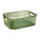 Clear Plastic Storage Bin with Handles 9.1x6.3x3.5 Inches 1 2