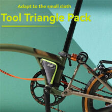 RRSKIT Portable Folding Bike Bag Front Tube Frame Triangle Bag for Travel Casual Commute Tool Bag Bike Accessory